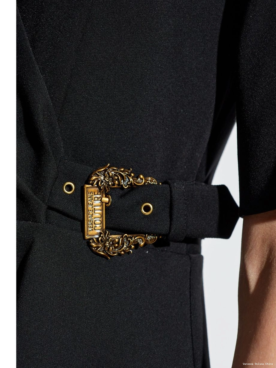 Cheap Versace Couture Jeans Women dress mini logo-buckle 0426